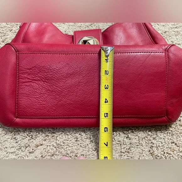 Kate Spade red leather Jamie Chrystie Street hobo shoulder bag - Picture 12 of 14
